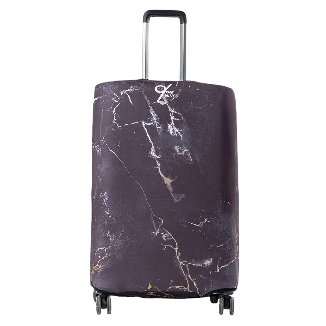 The Nines "Marble Noir" Luggage Cover
